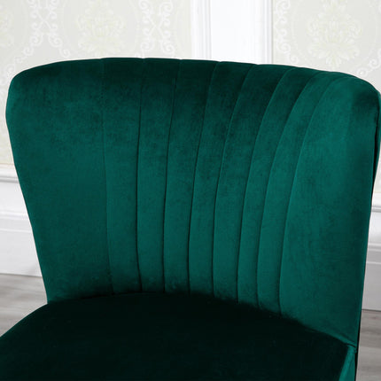 Modern Accent Chair with Thick Padding for Comfort - Green