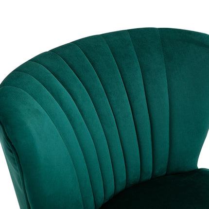 Modern Accent Chair with Thick Padding for Comfort - Green