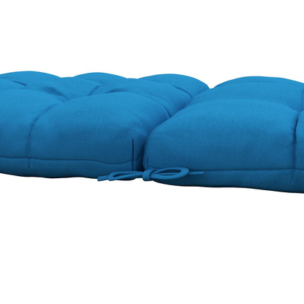 2-Piece Garden Patio Chair Seat Cushion Set with Backrest and Ties - Turquoise Green