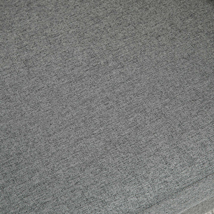 Compact 2-Seater Loveseat Sofa with Wood Legs and Armrests - Grey