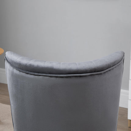 Modern Accent Chair with Thick Padding for Comfort - Grey