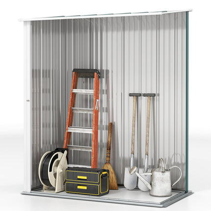 Metal Outdoor Storage Shed 1-Piece with Single Door - Green