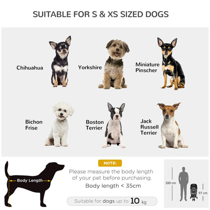 Pet Travel Stroller with Rain Cover, 3 Wheels Foldable Cat Dog Pushchair with Rain Cover 3 Wheels Foldable Cat Dog Pushchair With St