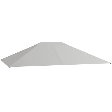 Gazebo Canopy Replacement Cover 3x4m UV Resistant for 84C-116 Series - Light Grey