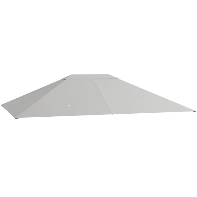 Gazebo Canopy Replacement Cover 3x4m UV Resistant for 84C-116 Series - Light Grey