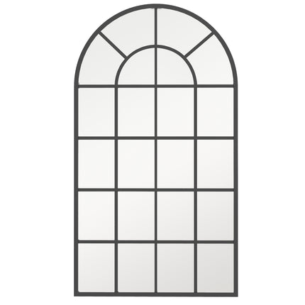 Arched Decorative Wall Mirror 110x62 cm for Modern Home Decor - Black