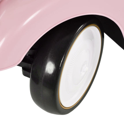 Foot to Floor Toddler Slider Ride-On Car with Horn and Under-Seat Storage 12-36 Months - Pink