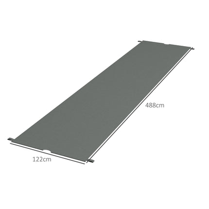 2 Pcs UV Protection Replacement Canopy for 3x3m Pergola - Dark Grey