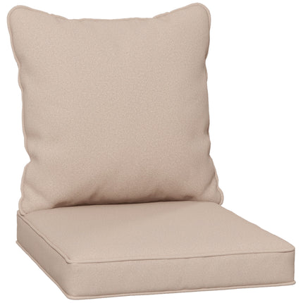 1-Piece Patio Chair Back and Seat Cushion Replacement Set - Beige