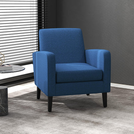 Modern Accent Chair with Comfortable Seating for Living Room - Blue