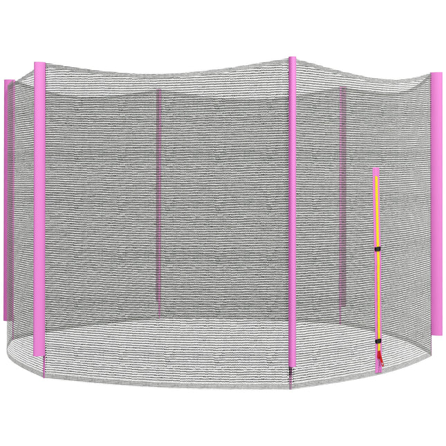 10ft Trampoline Net Replacement with 6 Plastic Pole Covers, Weather-Resistant Trampoline Net Replacement With 6 Plastic Pole Covers Weather Resistant Tr 2