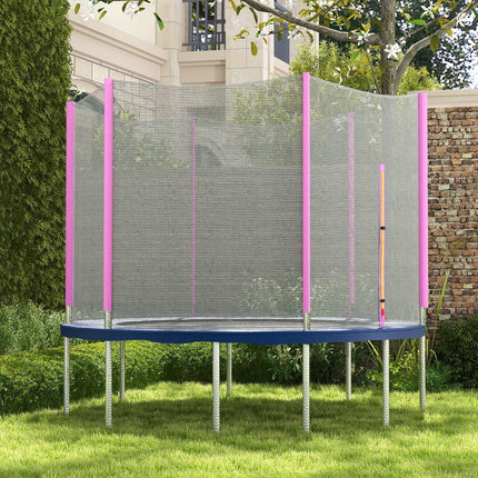 10ft Trampoline Net Replacement with 6 Plastic Pole Covers, Weather-Resistant Trampoline Net Replacement With 6 Plastic Pole Covers Weather Resistant Tr 2
