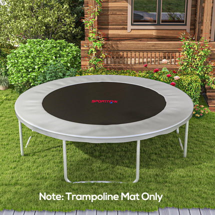 Replacement 12ft Trampoline Mat with 72 V-Hooks and Spring Pull Tool for 14cm Springs - Orange