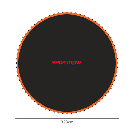 Replacement 12ft Trampoline Mat with 72 V-Hooks and Spring Pull Tool for 14cm Springs - Orange