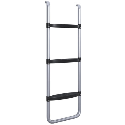 Galvanised Steel 2/3 Step Trampoline Ladder for 6-16ft Trampolines - Silver Tone