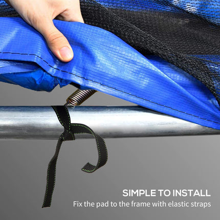 10FT Trampoline Spring Cover, Plastic Trampoline Pad Replacement with Elastic Co