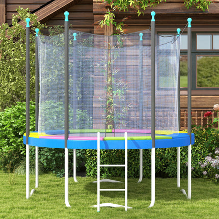 10FT Trampoline Spring Cover, Plastic Trampoline Pad Replacement with Elastic Co