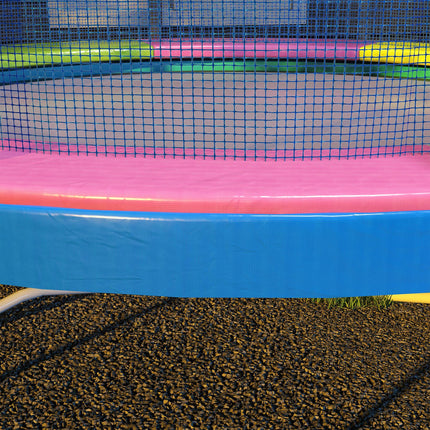 10FT Trampoline Spring Cover, Plastic Trampoline Pad Replacement with Elastic Co