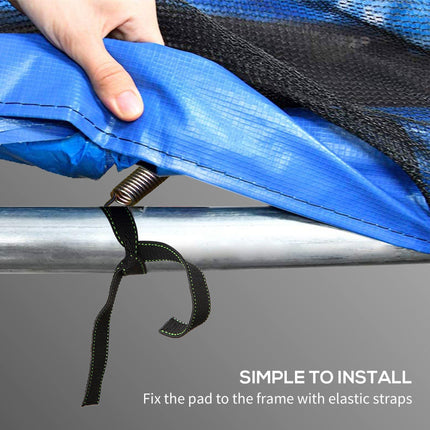 12FT Trampoline Spring Cover Replacement Pad with Elastic Cord - Multi-Colored