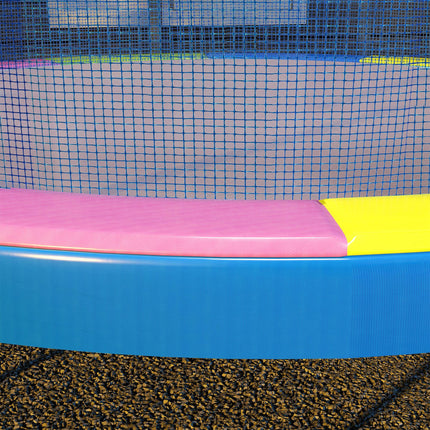 12FT Trampoline Spring Cover Replacement Pad with Elastic Cord - Multi-Colored