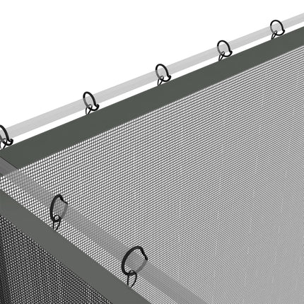 352 x 207cm Universal Replacement Mesh Sidewall Netting for Patio Gazebos and Canopy Tents, (Sidewall Only) Dark Grey
