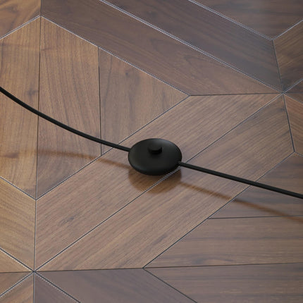 Modern Floor Lamp with Dual Ambient Lights and Shelves 156cm - Brown