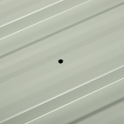 Set of 12 Corrugated Galvanised Steel Roof Panels 129x45cm - Dark Grey