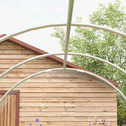 Polytunnel Walk-in Greenhouse 3x2x2m with PE Cover and Galvanised Steel Frame - Clear