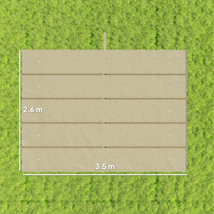 Replacement Retractable Pergola Canopy Cover 4x3 Metre - Beige