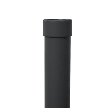 15kg Concrete Rattan Effect Parasol Base 46.5cm Dia Heavy Duty Outdoor Umbrella Stand - Black