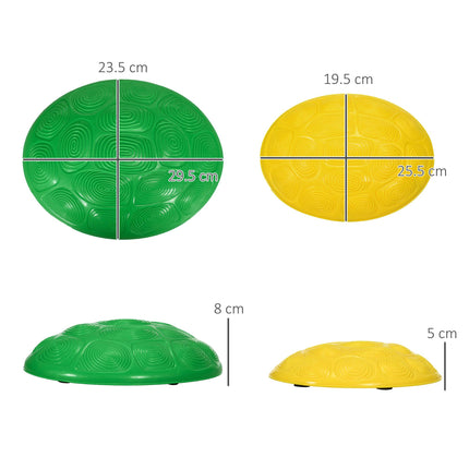 6 Piece Kids Balance Stepping Stones Set with Non-Slip Mats - Blue