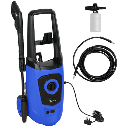 High Pressure Washer 150 Bar 510 L/h 1800W Portable Power Jet Wash Cleaner - Blue