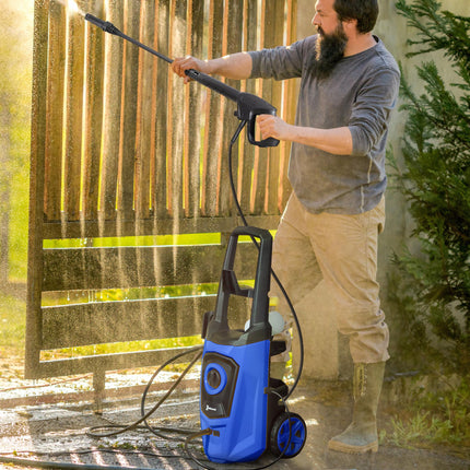 High Pressure Washer 150 Bar 510 L/h 1800W Portable Power Jet Wash Cleaner - Blue