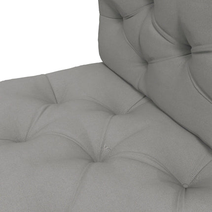 Set of 2 Replacement Seat Cushions for 4-Piece Pallet Seat - Light Grey
