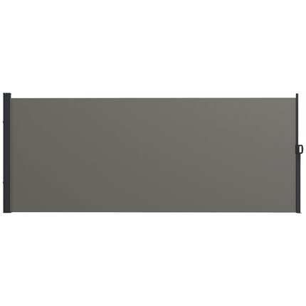 Retractable Outdoor Privacy Screen Awning with UV30+ Protection - Dark Grey