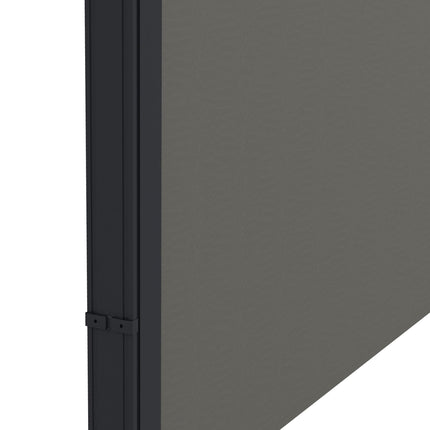 Retractable Outdoor Privacy Screen Awning with UV30+ Protection - Dark Grey