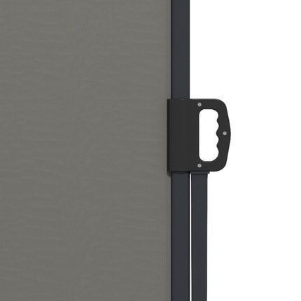 Retractable Outdoor Privacy Side Awning with UV30+ Polyester 400x180 cm - Dark Grey