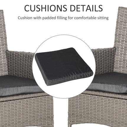 4 Piece Cushioned Rattan Patio Sofa Set with Metal Frame - Brown