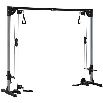 Multi Home Gyms with Cable Pulley System, Cable Crossover Machine with 4 Handles