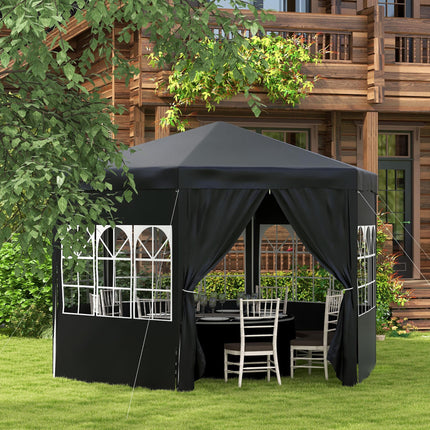 4 Metre Waterproof Party Tent with Removable Side Walls - White