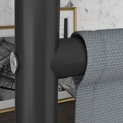 Outdoor Privacy Screen 183 x 181cm with Wheels - Dark Grey