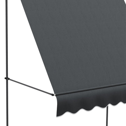 Retractable Patio Awning Shelter with UV30+ Protection Adjustable Height - Dark Grey