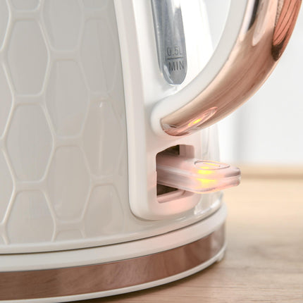 1.7L Fast Boil Kettle and 2-Slice Toaster Set - White