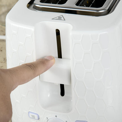 1.7L Fast Boil Kettle and 2-Slice Toaster Set - White