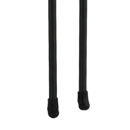 Set of 6 Metal Decorative Outdoor Picket Fence Panels 61x366cm - Black