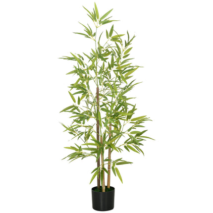 Artificial Plant Bamboo Artificial Tree Height 120 cm with Pot for Home Indoor D