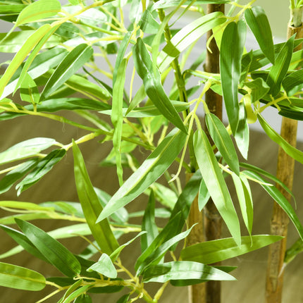Artificial Plant Bamboo Artificial Tree Height 120 cm with Pot for Home Indoor D