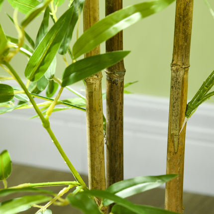 Artificial Plant Bamboo Artificial Tree Height 120 cm with Pot for Home Indoor D