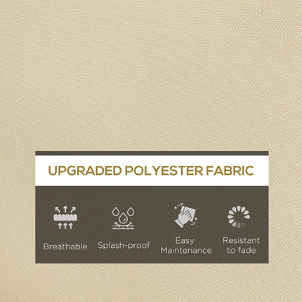 3 Piece Foam Filled Patio Chair Cushion Set - Beige