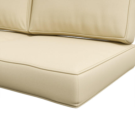 3 Piece Foam Filled Patio Chair Cushion Set - Beige